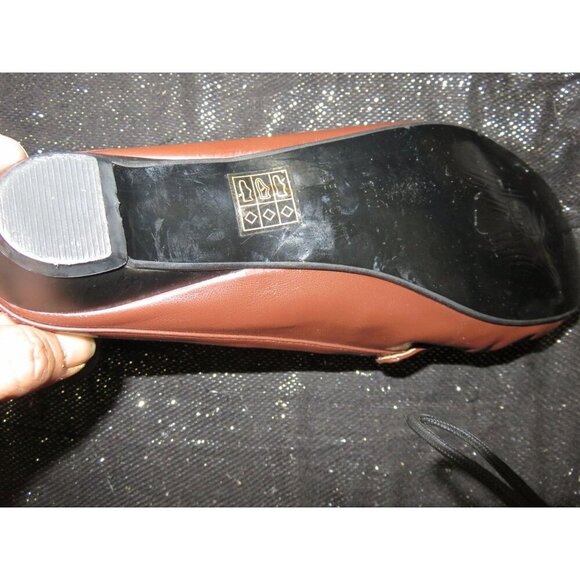 ASHRO Rush Hour Vegan Leather Kitten Heel Slide Mule Buckle Accent Slip On Sz 11 - Picture 6 of 9